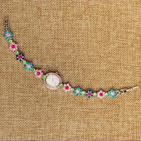 Suzanne Somers Crystal Flower Watch - Picture 7 of 7